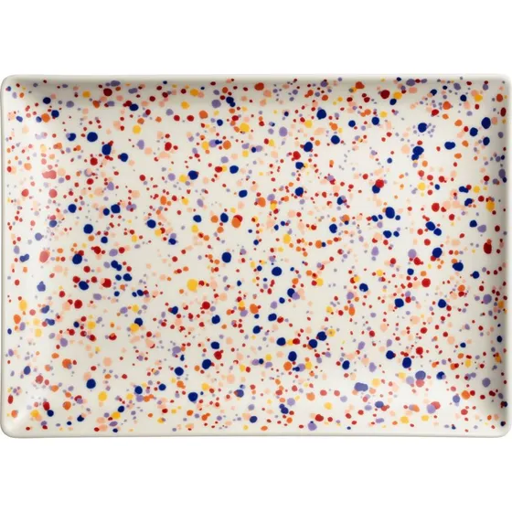 Iittala Oiva Toikka Helle tallerken 21x29 cm, blå-brun