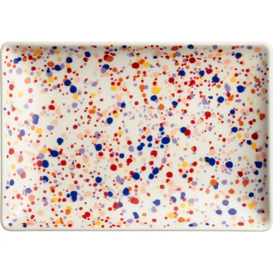 Iittala Oiva Toikka Helle tallerken 15x21 cm, blå-brun