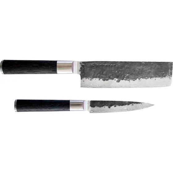 Satake Kuro knivsæt Nakiri 18 cm + Petty 11 cm