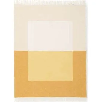 Northern Echo Plaid 130x170 cm – Gul