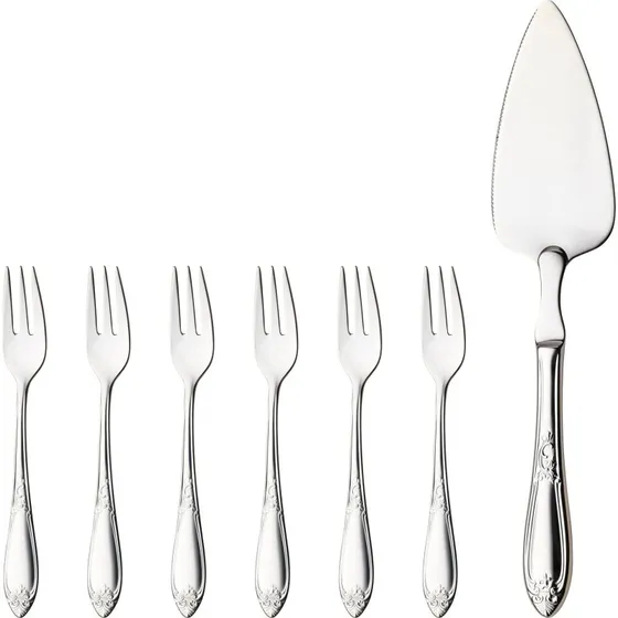 Hardanger Bestikk Nina kagesæt, 7 dele