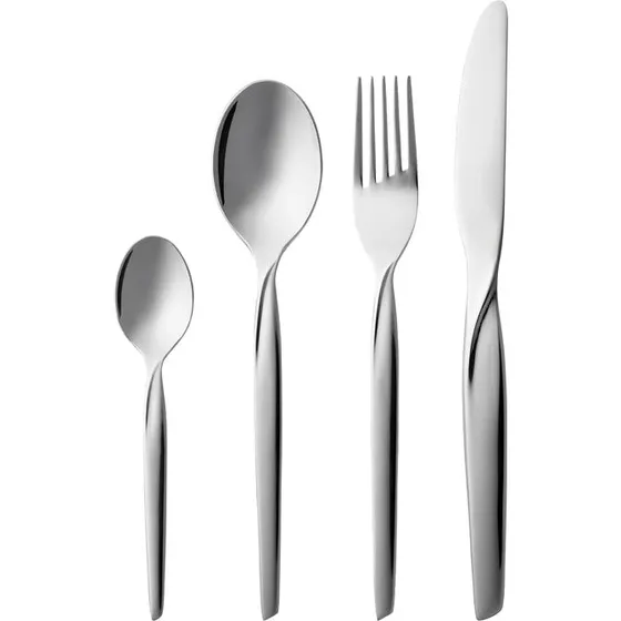 Gense Twist Bestiksæt 16 dele – blankt rustfrit stål