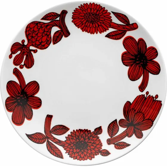 Gustavsberg Rd Aster tallerken 18 cm  Stig Lindberg