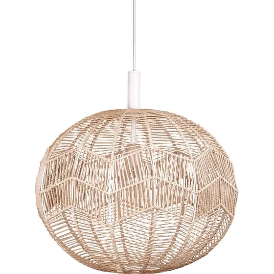 Globen Lighting Missy pendel 45 cm  natur/hvid