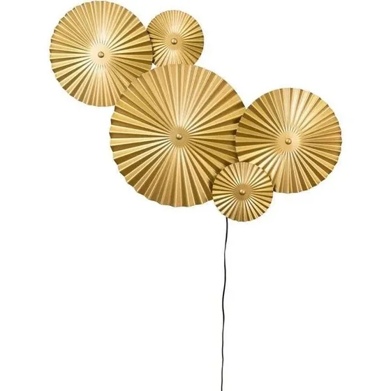 Globen Lighting Omega væglampe - Børstet messing