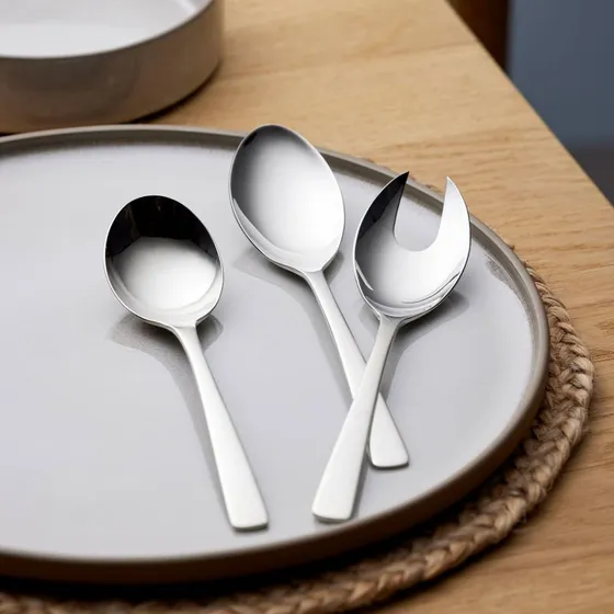 Gense Steel Line serveringsske 22,5 cm – blankt stål