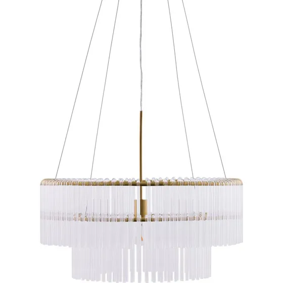 Globen Lighting Hook pendel 60 cm  klar glas & brstet messing