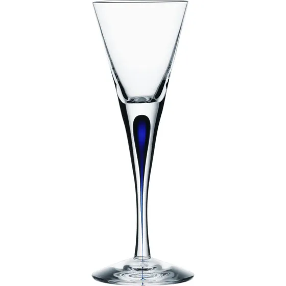 Orrefors Intermezzo Snapsglas 6 cl – Blå