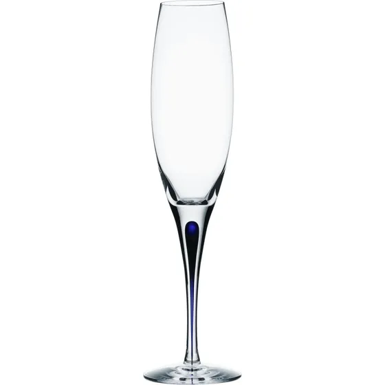 Orrefors Intermezzo Champagneglas 26 cl – Blå krystal