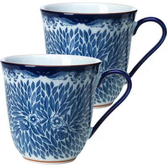 Rörstrand Ostindia Floris krus 2 stk. 30 cl – blå
