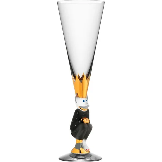 Orrefors The Sparkling Devil champagneglas 19 cl, mørkegrå