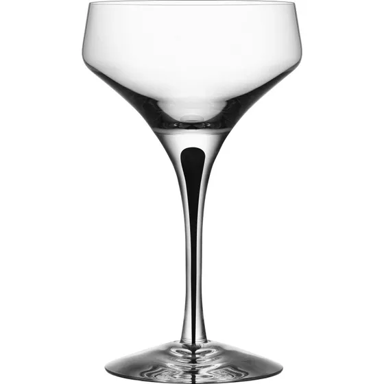 Orrefors Metropol champagneskl 24 cl  sort drbe