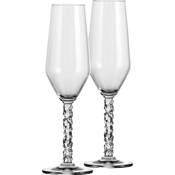 Orrefors Carat champagneglas 24 cl – 2-pack