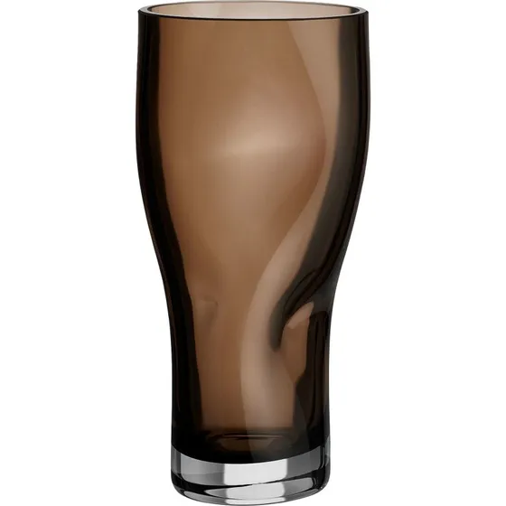 Orrefors Squeeze vase 23 cm – smokey brown