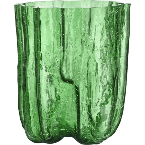 Kosta Boda Crackle vase 27 cm, grn