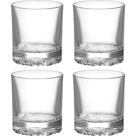 Orrefors Carat Old Fashioned glas 21 cl, 4 stk
