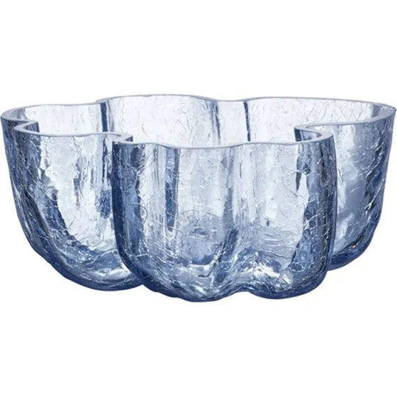 Kosta Boda Crackle skl - mundblst glas (Bl)