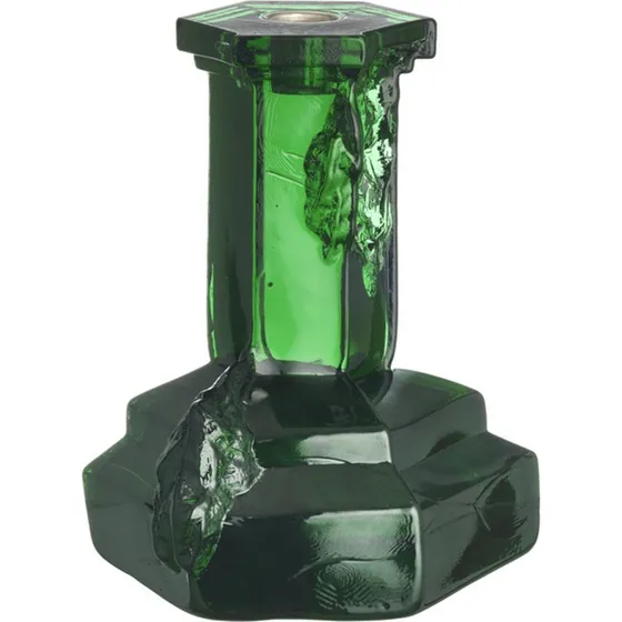 Kosta Boda Rocky Baroque lysestage 17,5 cm – smaragdgrøn