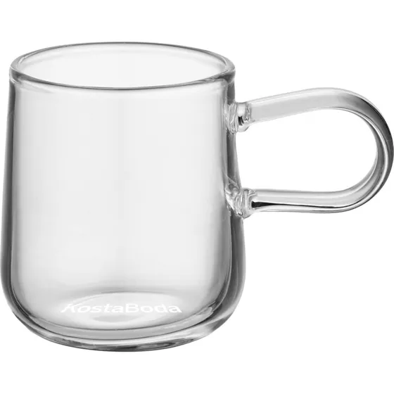 Kosta Boda Viva espressokop med underkop 8 cl, 2-pak