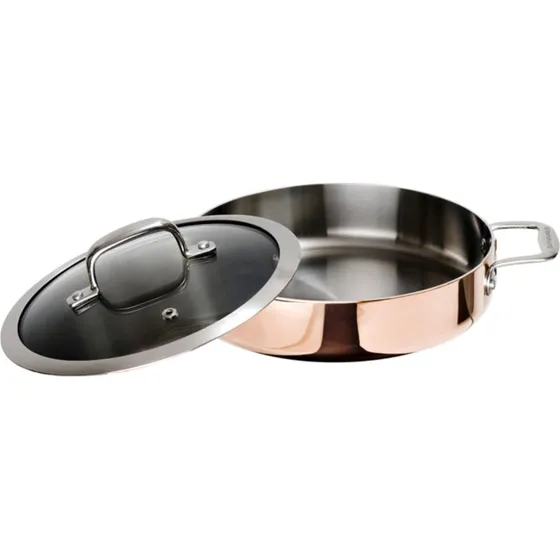 Ronneby Bruk Maestro kobber sautrpande 26 cm med glaslg