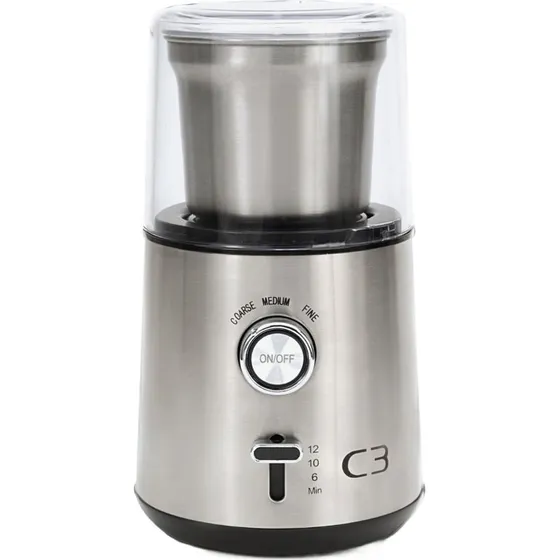 C3 CG700 Kaffekvrn 85 g  Brstet rustfrit stl