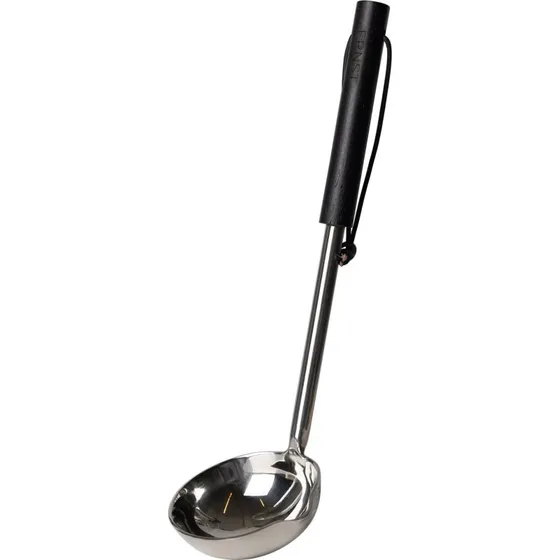 Ernst sovseske i metal med træhåndtag, sort