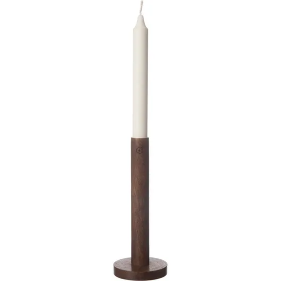 ERNST lysestage i mangotræ, mørkebrun 20 cm