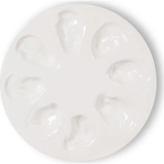 Byon Oyster serveringstallerken 27 cm - hvid