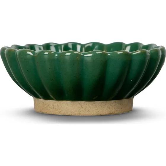 Byon Florian skål 9,5 cm – grøn porcelæn