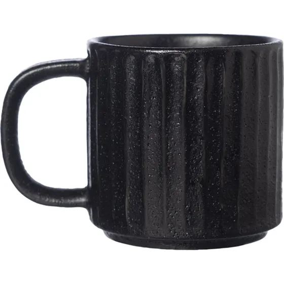 Ernst glggkrus i stentj, sort 6 cm