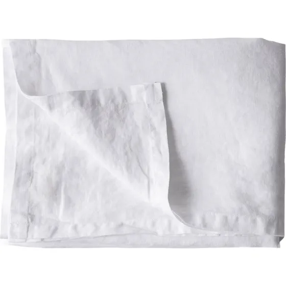 Tell Me More hørdug 145x330 cm – bleached white