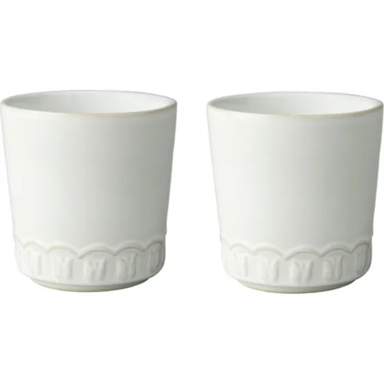PotteryJo Tulipa kop 2-pak 20 cl - hvid