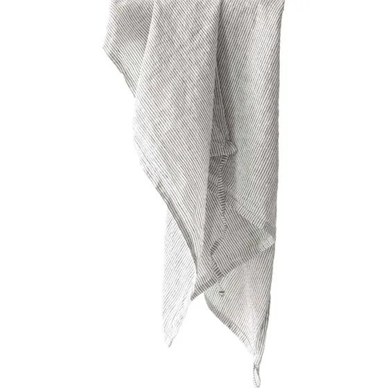 Tell Me More Viskestykke i hør 50x70 cm – Pinstripe