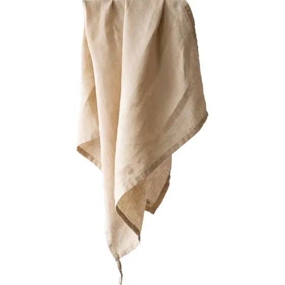 Tell Me More viskestykke i hør 50x70 cm – Sand