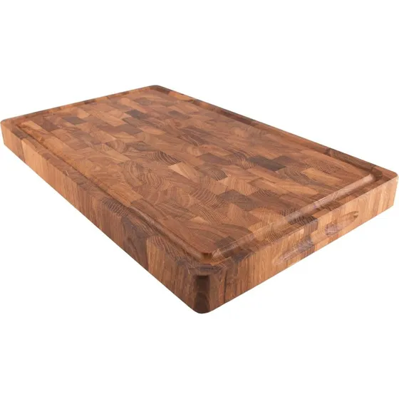 Culimat Skærebræt i eg 60x40x5 cm med rille