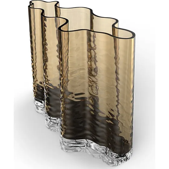 Cooee Design Gry Wide vase 24 cm - Cognac