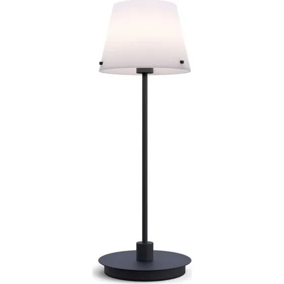 Herstal Gil il Grande bordlampe - Sort/Opalglas