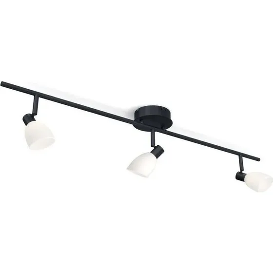 Herstal Cut 3 loftlampe – sort/opal