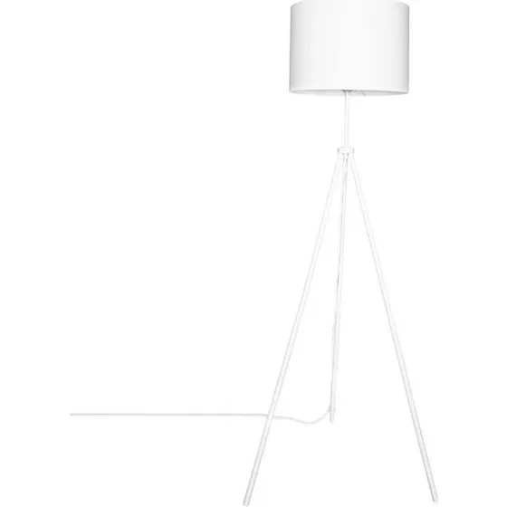 By Rydns Rina gulvlampe - hvid, trebenet