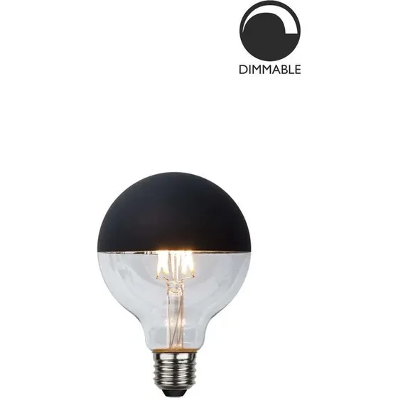 Globen Lighting Globe LED 95 2,8W E27 - Sort topspejl