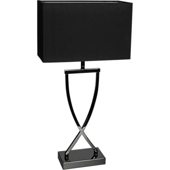 By Rydns Omega Bordlampe Sort/Krom, H52