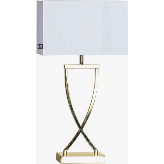 By Rydns Omega Bordlampe 52 cm - Messing/Hvid