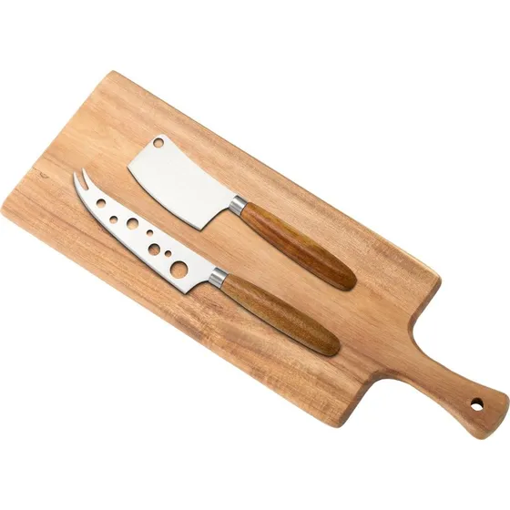 Dorre Sany serveringsbrt 41x15 cm med 2 osteknive