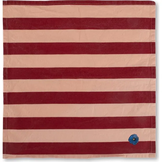 Byon Leya serviet 45x45 cm 2-pak - rød/lyserød