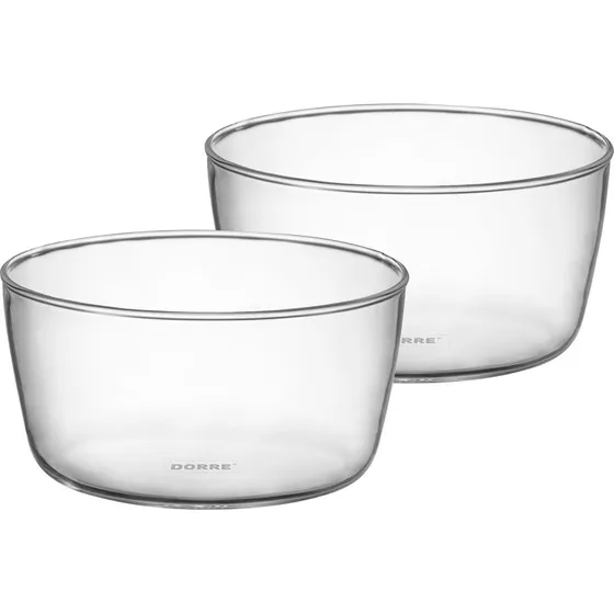 Dorre Seria serveringsskåle glas 2-pak Ø10 cm