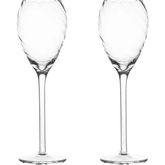 Byon Opacity champagneglas 16 cl, 2-pak – klar