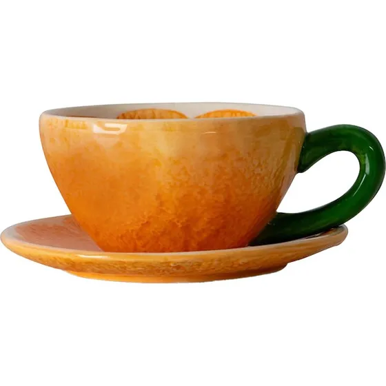 Byon Mandarie kop med underkop 25 cl – Orange