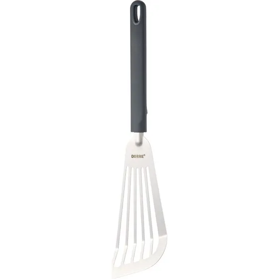 Dorre Saira stegespade i rustfrit stl med silikonehndtag