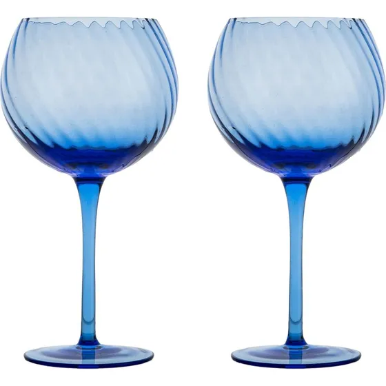 Byon Opacity vinglas 47 cl 2-pak – blå