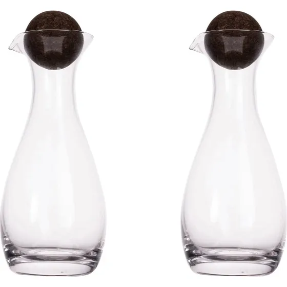 Sagaform Nature olie-/eddikeflasker 2-pak med korkkugle